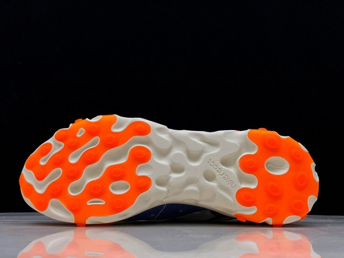 nike react element 87 thunder blue/total orange aq1090-004