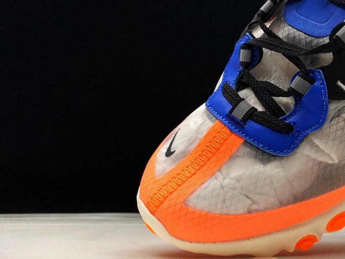 nike react element 87 thunder blue/total orange aq1090-004