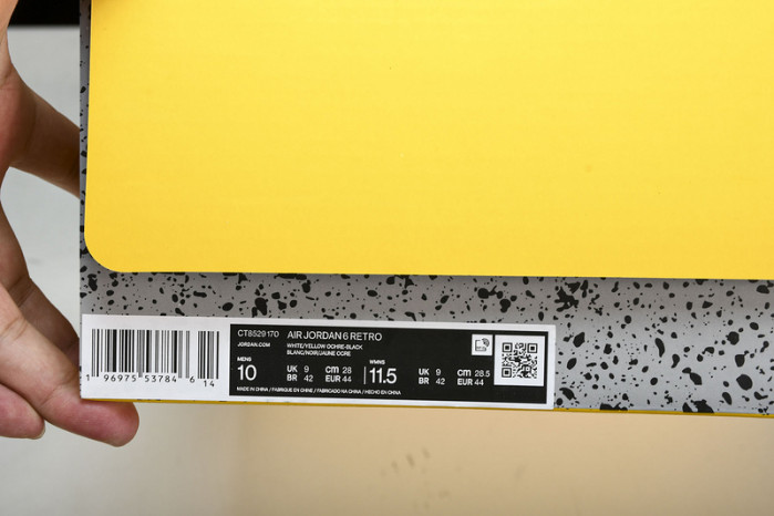 air jordan 6 yellow ochre ct8529-170