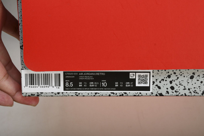 air jordan 6 toro varsity red ct8529-600