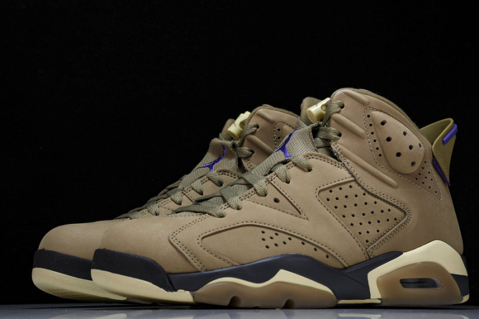 air jordan 6 gore-tex brown kelp fd1643-300