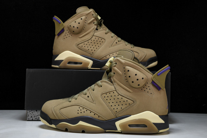 air jordan 6 gore-tex brown kelp fd1643-300